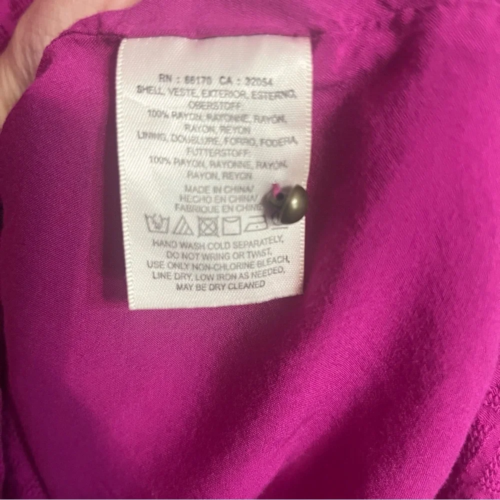 Maeve Anthropologie Breanna Wrap Silhouette Midi Dress Pink Size 8 Barbie - Picture 9 of 13